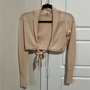 Patrizia Pepe cropped wrap around sweater